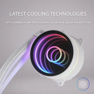 Alternative view of Dissipador Liquido Mars Gaming MLONE120  Branco