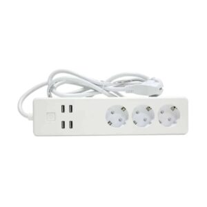 Tomada proteção 3x e 4 USB  Inteligente Woox R4028