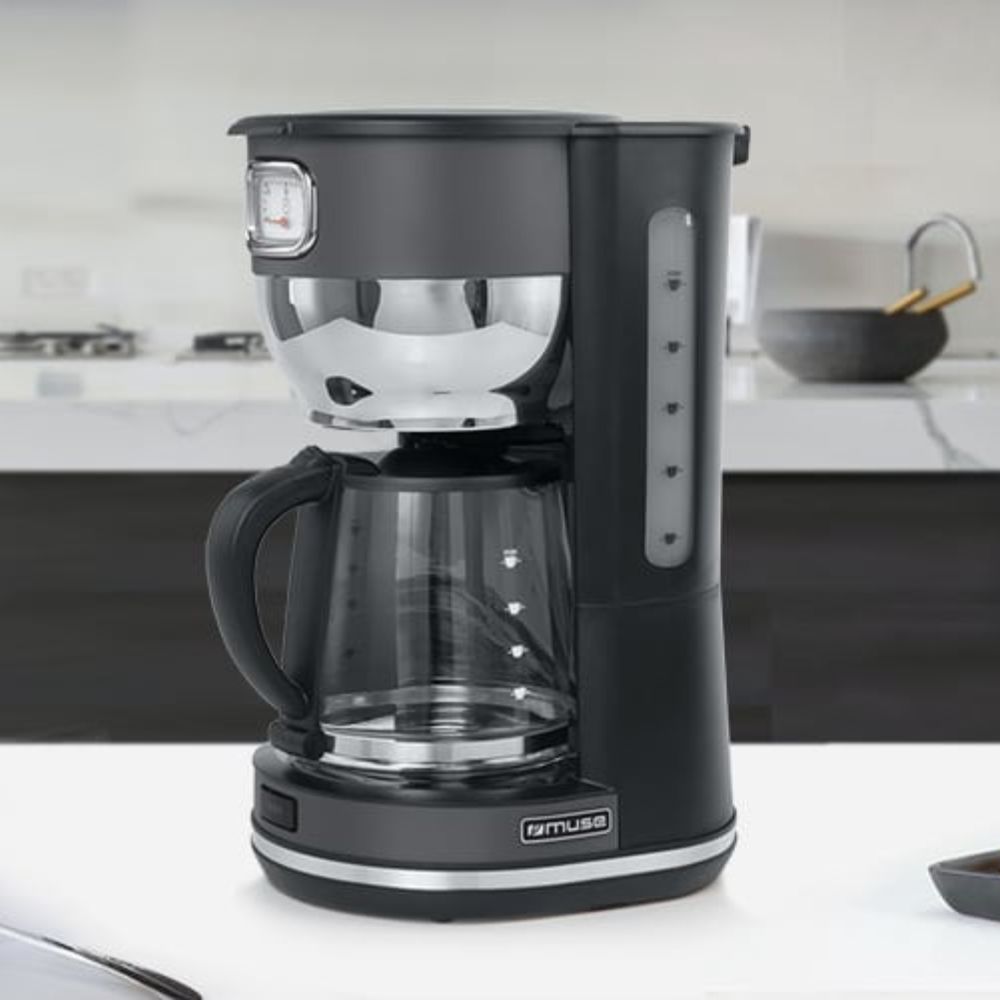 Maquina Café de Filtro Muse MS-220DG Vintage Prateado e Cinza Escuro - Image 3
