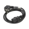 Cabo de Alimentação Lanberg Preto 1,80M CEE7/7 para acoplador C19