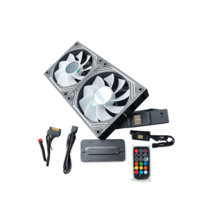 Alternative view of Kit 3 Ventoinhas Alientech Infinity D Reverse ARGB com Control Box e Controlo remoto