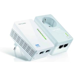 Kit 2 Adaptadores PowerLine TP-Link 500Mbps c/Wir n 300Mbps