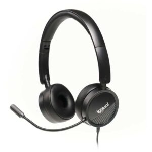 Headphones iggual Dual Tech com Microfone USB + 3.5mm Pretos