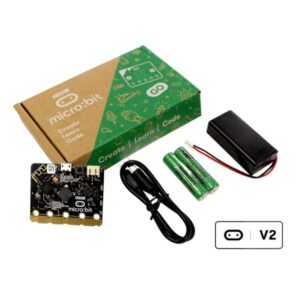 Kit Desenvolvimento Micro:bit Go V2.2 com Placa Microbit Pilhas Porta Pilhas e  Cabo USB