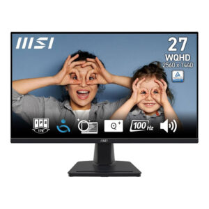 Monitor MSI MP275QPDG  27" WQHD IPS 100Hz 4ms Com Webcam Multimedia Docking Station  Ajustavel Altura e Pivot