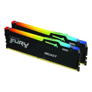 Alternative view of Memória Dimm Kingston Fury Beast RGB Expo 32Gb (2x16Gb) Ddr5 6000MHz CL30