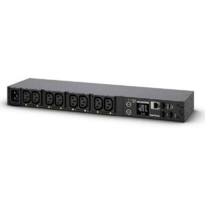 Pdu Automático com 8 Tomadas C13 Lcd Rack 1U 16A