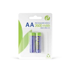 Pilha Ni-Mh Recarregavel  Gembird AA 1.2V 2600mAh  Pack 2 unidades