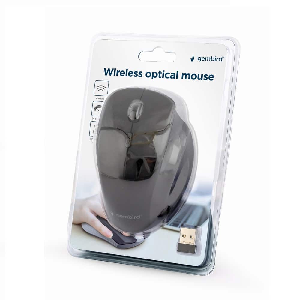 Rato Gembird Wireless Comfort 6 Botõe 1600Dpi Cinza - Image 3