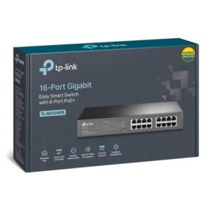 Alternative view of Switch TP-LINK TL- SG1016PE 16portas Gigabit 8xPoE 802.3af