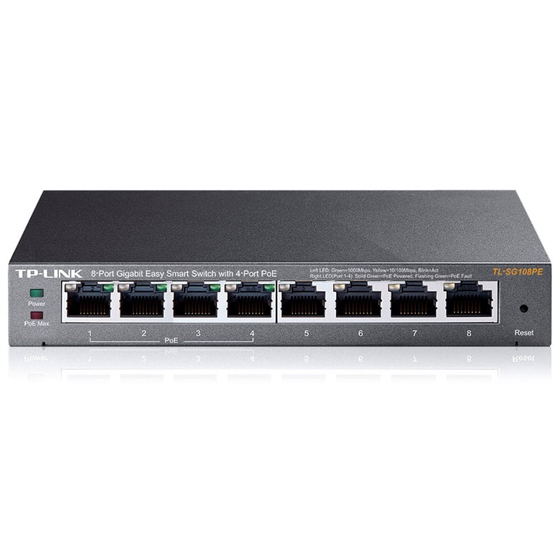 Switch TP-Link 8Portas Gigabit c/ 4*POE