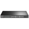Switch TP-Link JetStream 24Portas Gigabit  4Portas 10GE SFP+ Interrup. gerenciado c/ PoE+ 24 portas