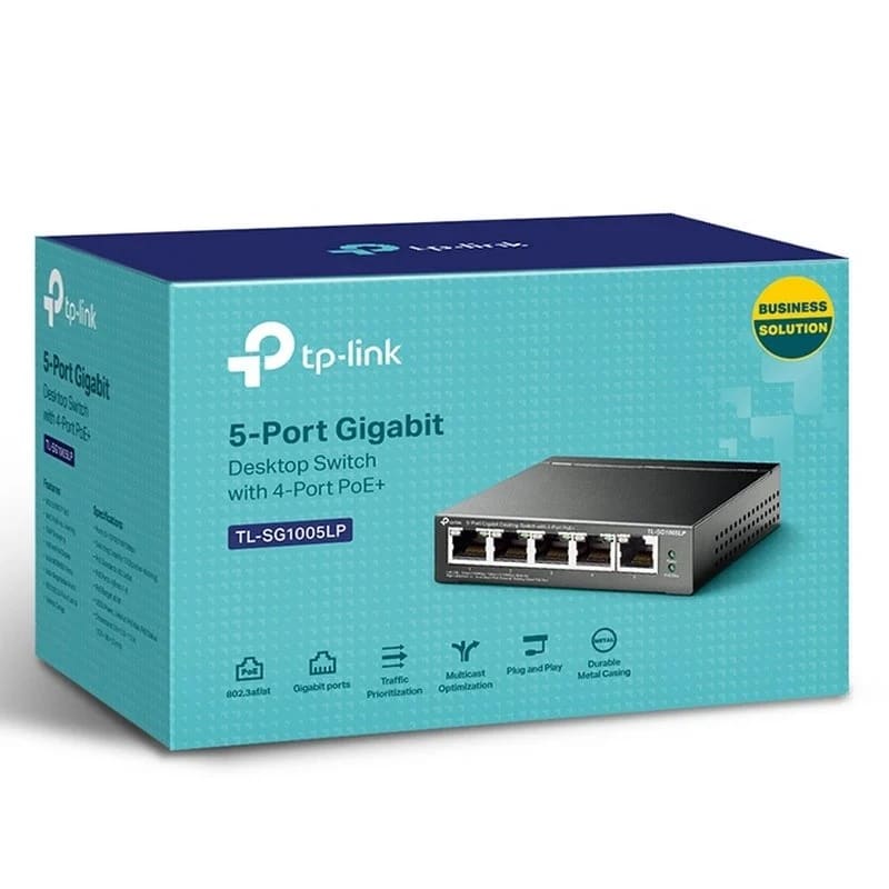 Switch TP-Link TL-SG1005LP 5 portas Gigabit 4portas PoE+ - Image 2