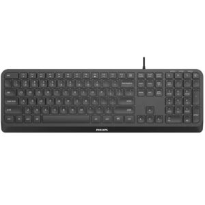 Teclado Philips Usb  PT SPK6207B Preto