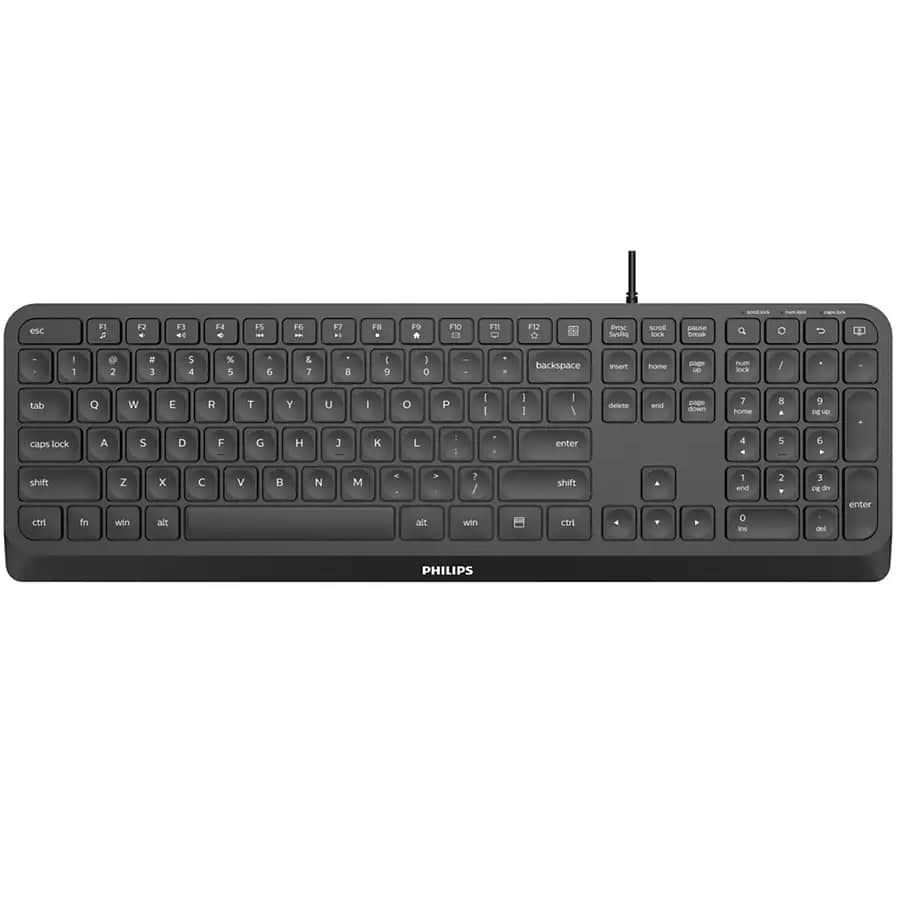 Teclado Philips Usb PT SPK6207B Preto