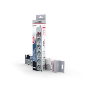 Alternative view of Tomada de Protecção Gembird 6 Sockets