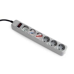 Tomada de Protecção Gembird 6 Sockets
