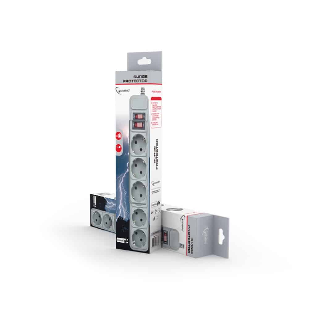 Tomada de Protecção Gembird 6 Sockets - Image 2