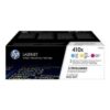Toner Original HP nº410X XL Alta Capacidade Multipack  Azul Magenta Amarelo