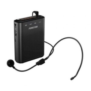 Fonestar ALTA-VOZ-W30 Amplificador Portátil USB/MicroSD/MP3 com Microfone Sem Fios Preto