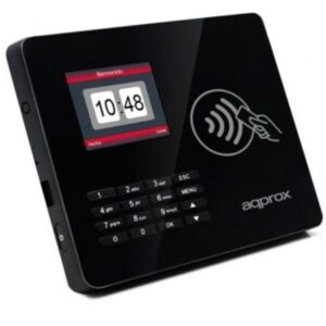 Controlo de Acesso Approx usa leitor Biometrico ecran 2.8" com leitor de cartoes RF e Teclado permite 100000 registos