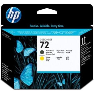 Tinteiro Original HP nº72  Preto Mate Amarelo