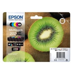 Tinteiro Original Multipack Epson nº202 XL Alta Capacidade  Preto Preto Photo Amarelo Azul Magenta