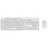 Teclado e Rato Sem Fios Logitech Silent Touch MK295 Branco