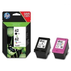 Tinteiro Original HP nº62 Multipack   Preto e Tricolor