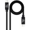 Cabo USB 4.0 Nanocable 10.01.5001 USB Tipo-C Macho - USB Tipo-C Macho até 240W 40Gbps 1m Preto