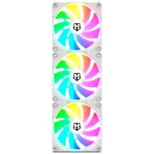Ventoinhas Kit Pack 3 Ventiladores Nox Easy Link ARGB  12cm  Branco