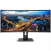 Monitor Profissional Ultra panorâmico Curvo Philips B-Line 345B1C 34"  WQHD  100 Hz  VA  300 cd/m²   3000:1   5 ms   2xHDMI DisplayPort Multimedia  Preto