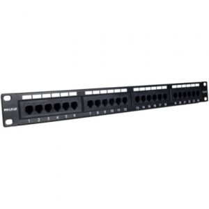 Patch Panel Phasak PU 2420  24 Portas Cat.6  Altura 1U