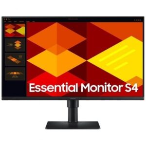 Monitor Profissional Samsung Essential Monitor S4 S27D406GAU  27" Full HD Multimedia  Regulavel em altura Preto