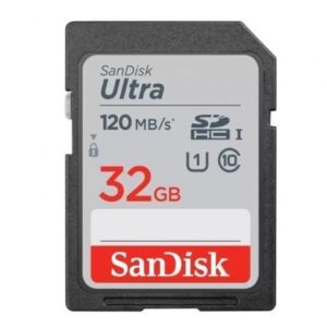 Cartão de Memoria SanDisk Ultra 32GB SD HC UHS-I - SDXC  Clase 10/ 120MBs
