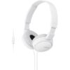 Auriculares Sony MDRZX110APW com Microfone  Jack 3.5mm Branco