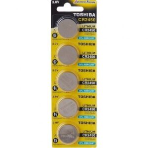 Pack de 5 Pilhas Toshiba CR2450 3V Alcalinas