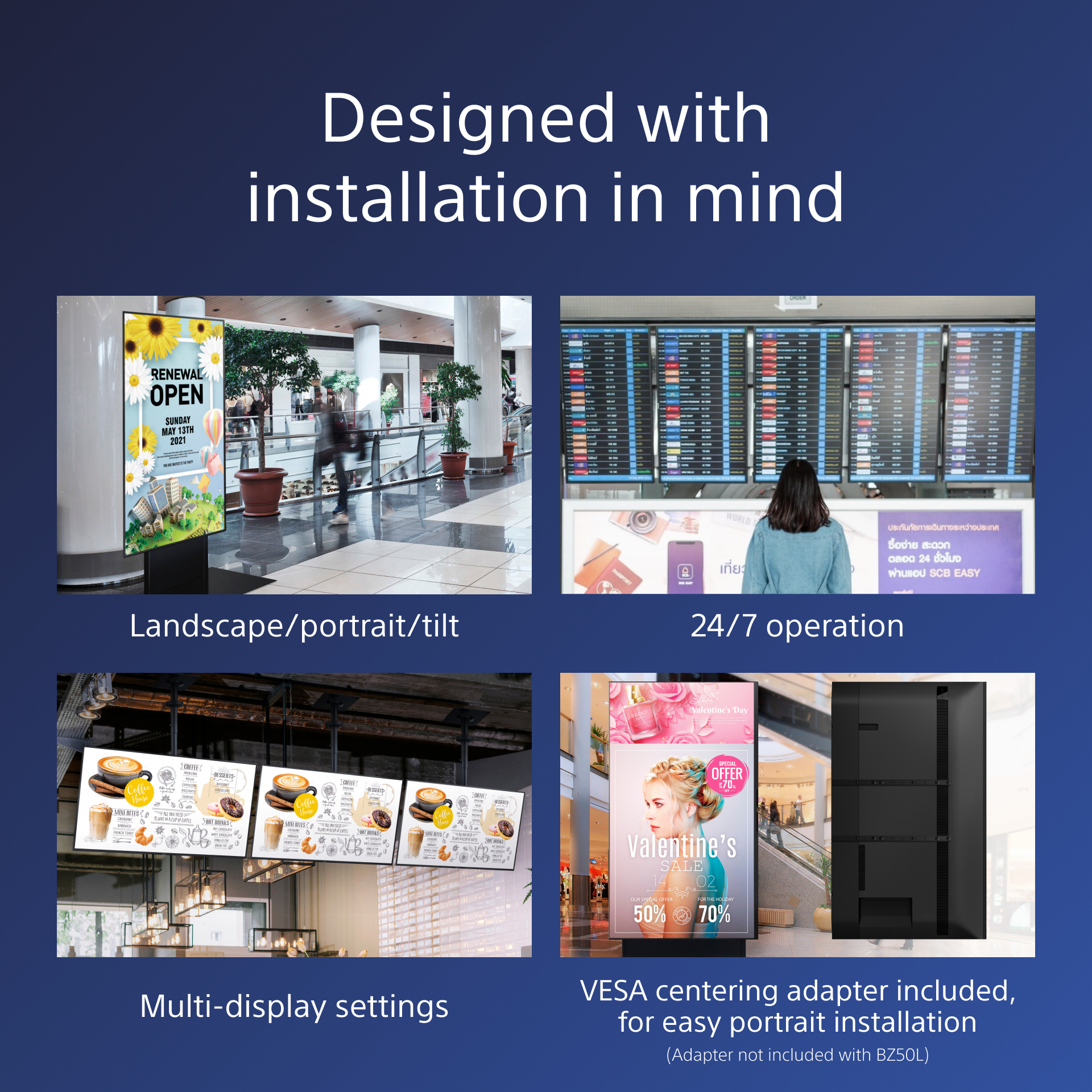 Monitor Profissional Sony Bravia IPS 75" UHD 4K FW-75BZ40L - Image 4