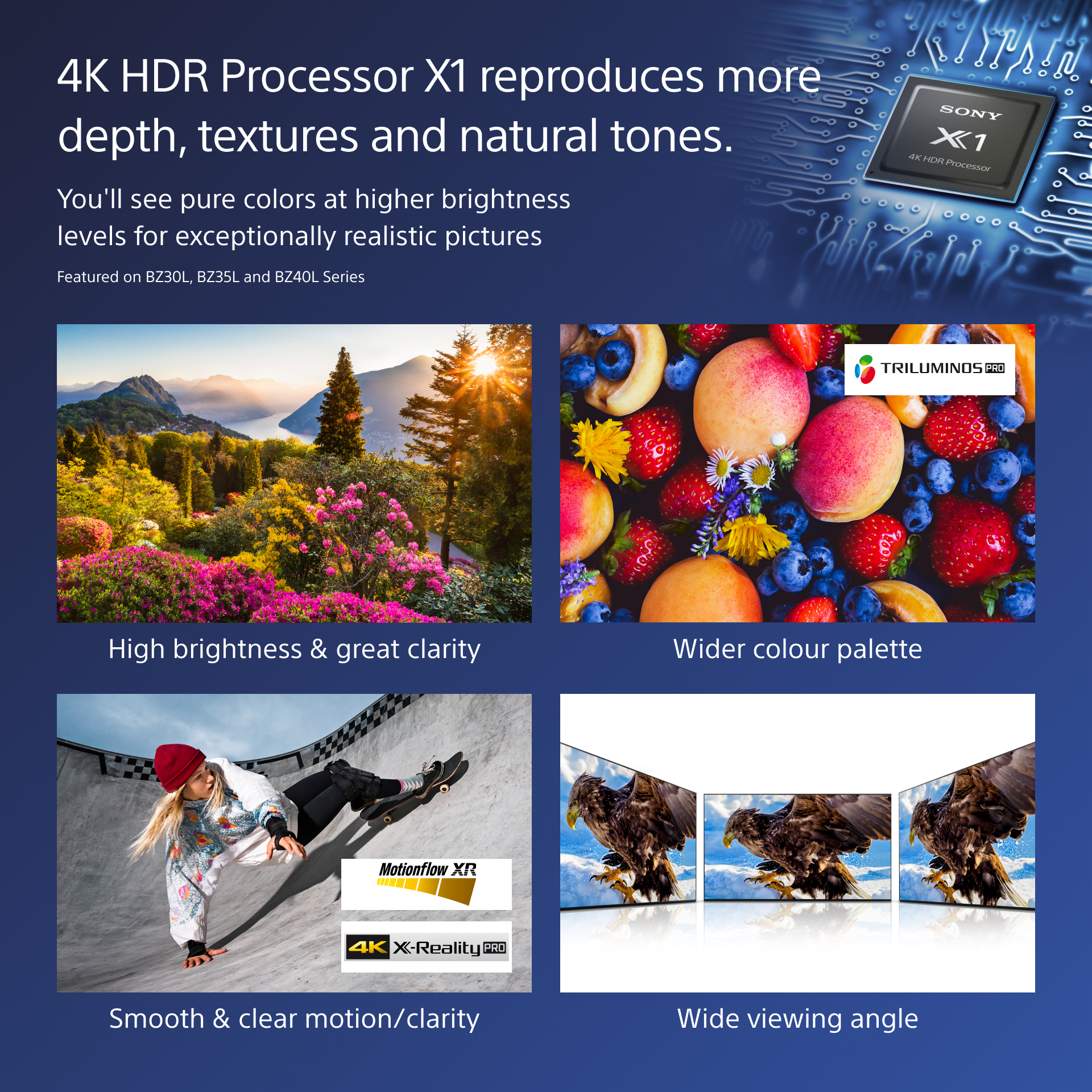 Monitor Profissional Sony Bravia IPS 75" UHD 4K FW-75BZ40L - Image 2