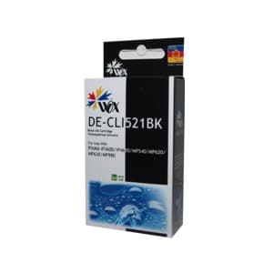 Tinteiro Compativel  Canon  CLI521-BK (Com Chip) - WOX