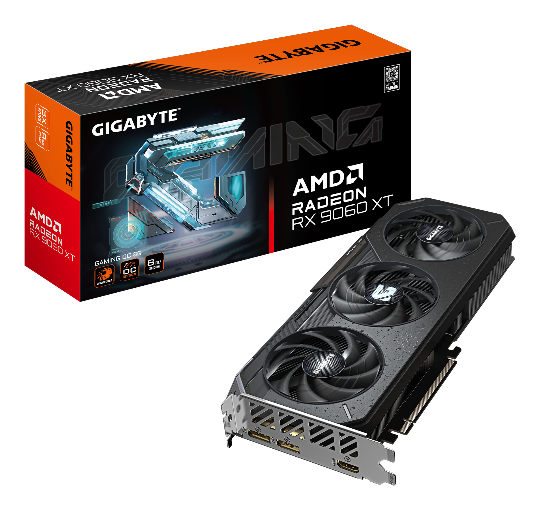 Placa Gráfica AMD Gigabyte Gaming RX 9060 XT 8GB