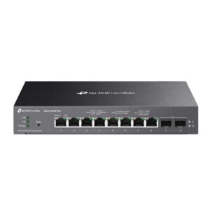 Switch TP-Link Omada 8 Portas 2.5GBASE-T e 2 Portas 10GE SFP+ Smart Switch com 8 Portas PoE+