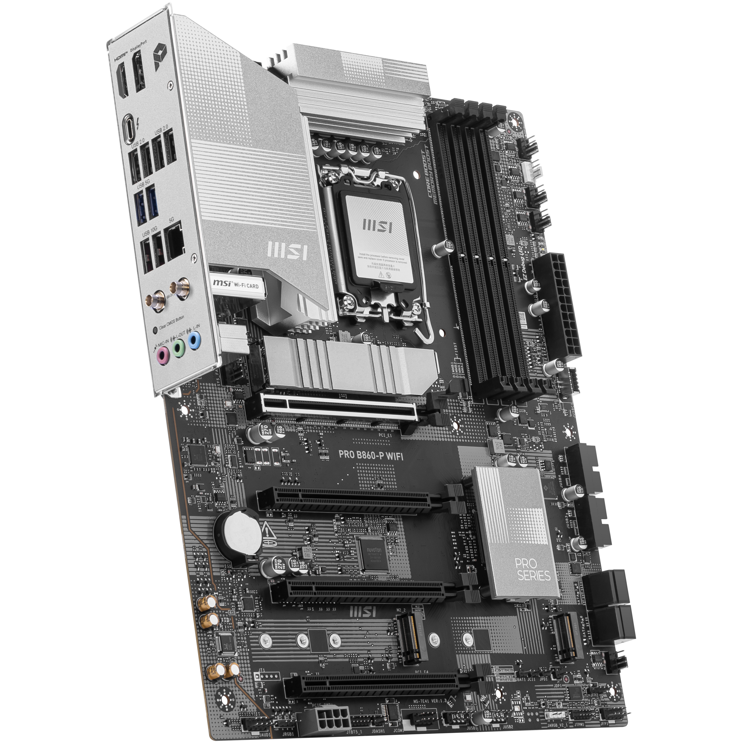 Motherboard MSI PRO B860-P WIFI ATX 4xDDR5 Socket LGA 1851