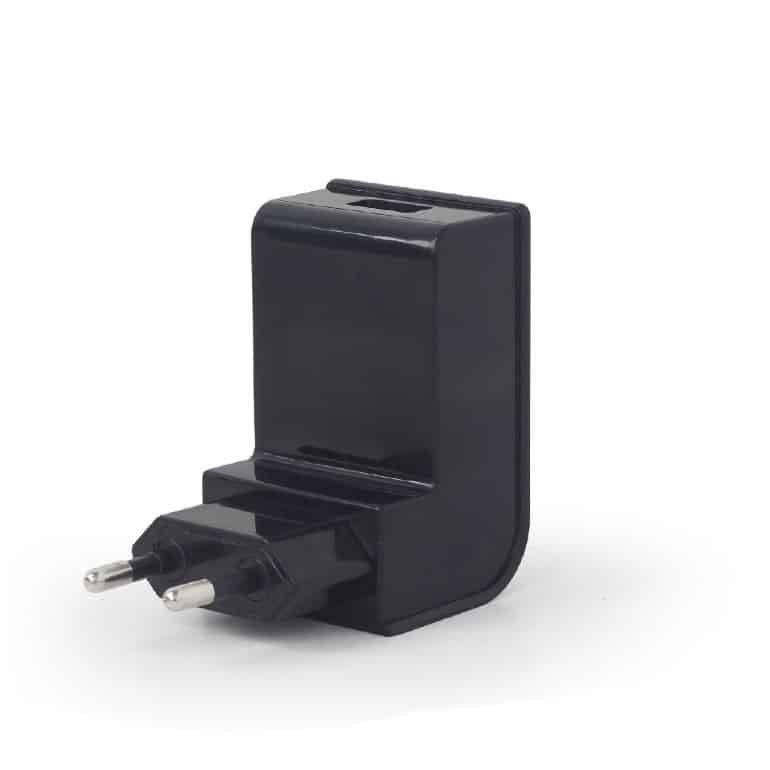 Carregador Gembird USB 2.1A Preto Curvo - Image 4