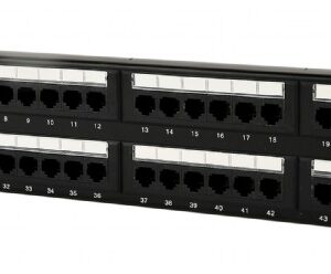 Painel Para Rack 24 Portas Cat.6 Com gestão Cabos traseira