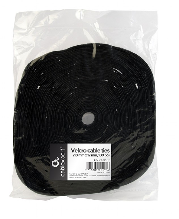 Abraçadeiras Velcro Gembird 210*12mm 100Uni pack - Image 3