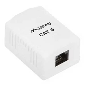 Caixa Lanberg Tomada Rede RJ45 1 Portas CAT6 UTP Parede