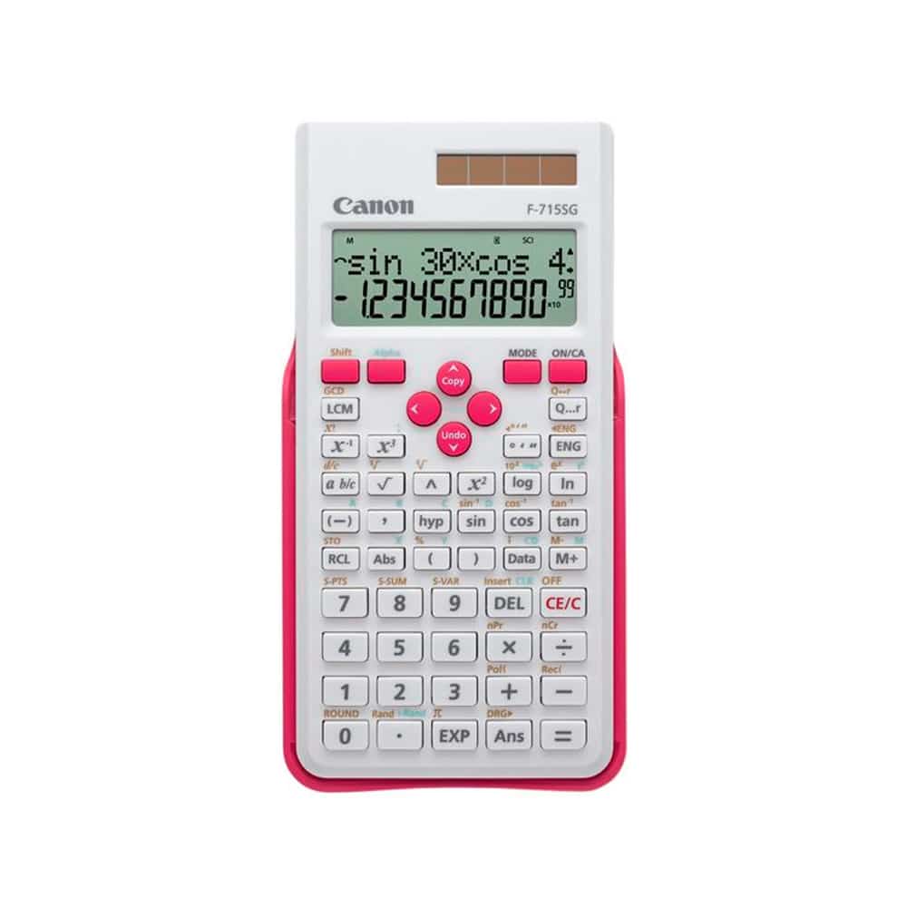 Calculadora Cientifica Canon F-715SG EMEA DBL Branca e Magenta