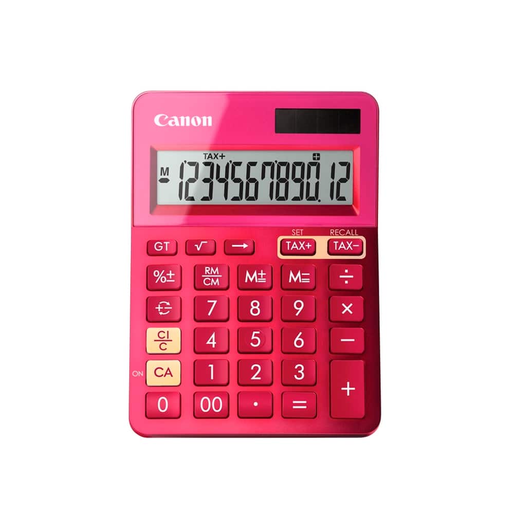 Calculadora Canon LS-123K-MBL EMEA DBL Rosa