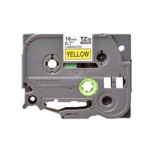 Fita Original Brother TZe641  Laminada  Texto Preto em Fundo Amarelo  18mm x 8 metros
